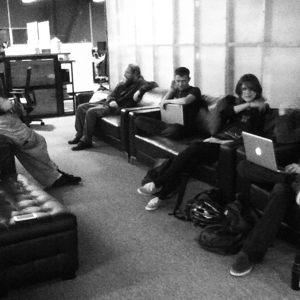 DevOps DevOpers Hanging around pre-meeting at PuppetLabs in Portland.