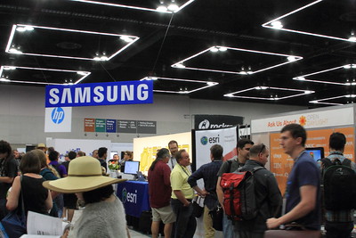 ESRI hanging out below the Samsung Sign... or is that perception?  (Click for full size)