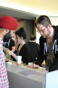 Basho Crew taking care of conf biz...