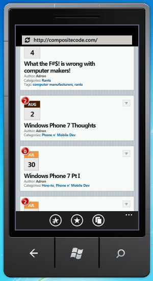 Windows Phone 7 Windows Phone 7