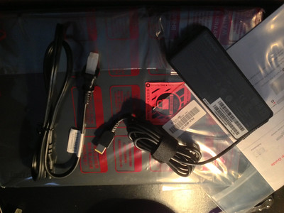 X1 Carbon with all the standard parts that come in box. (Click for full size image)