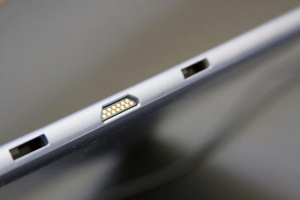 The button, connectors removed for attachment to keyboard. (Click for full size)