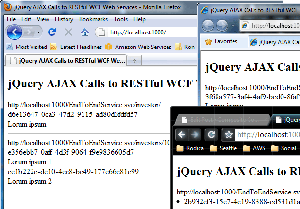 Browser Results Browser Results