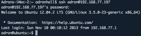 Logged In.