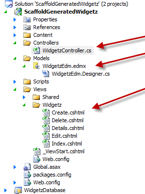 The Scaffolding in ASP.NET MVC 3
