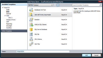 Yup, just when you think it had gone away...  ADO.NET (Click for full size image)