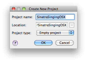 New Empty Project in Rubymine New Empty Project in Rubymine