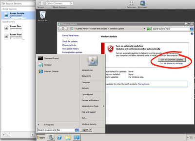 Getting Windows Update Turned On (Click for full size image) Getting Windows Update Turned On (Click for full size image)