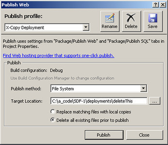 Deployment Publication Options