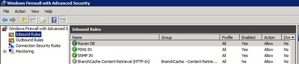 Displayed active firewall rule (Click for full size image) Displayed active firewall rule (Click for full size image)