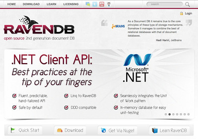 Raven DB - Open Source 2nd Generation Document DB (Click to navigate to the site) Raven DB - Open Source 2nd Generation Document DB (Click to navigate to the site)
