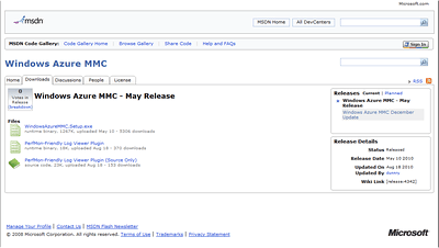 Windows Azure MMC Code Site Windows Azure MMC Code Site