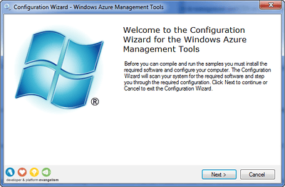 Configuration Wizard for the Windows Azure Management Tools Configuration Wizard for the Windows Azure Management Tools