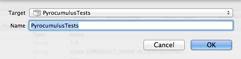 Adding the test target for the schema