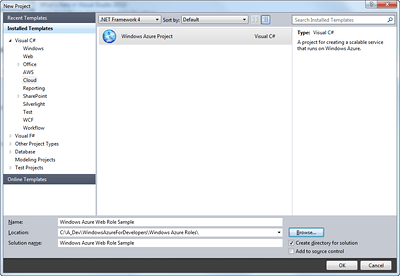Windows Azure Project