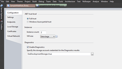 SampleWorkerRole Properties
