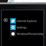 Windows Phone 7 Application Screen