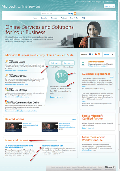 Microsoft BPOS Site Property #1 Microsoft BPOS Site Property #1