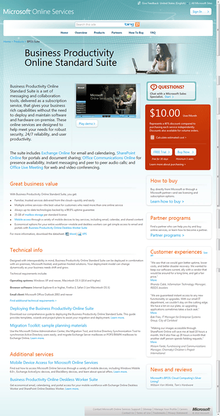 Business Productivity Online Standard Suite (BPOSS??) Business Productivity Online Standard Suite (BPOSS??)