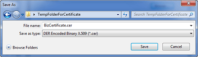 Save As File Name for Certificate Save As File Name for Certificate