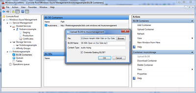 Uploading a BLOG File (A Music MP3) Uploading a BLOG File (A Music MP3)