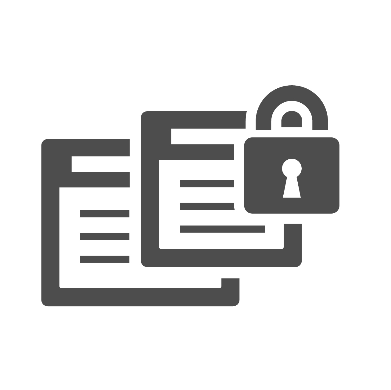 IT Security icons. Simplus series