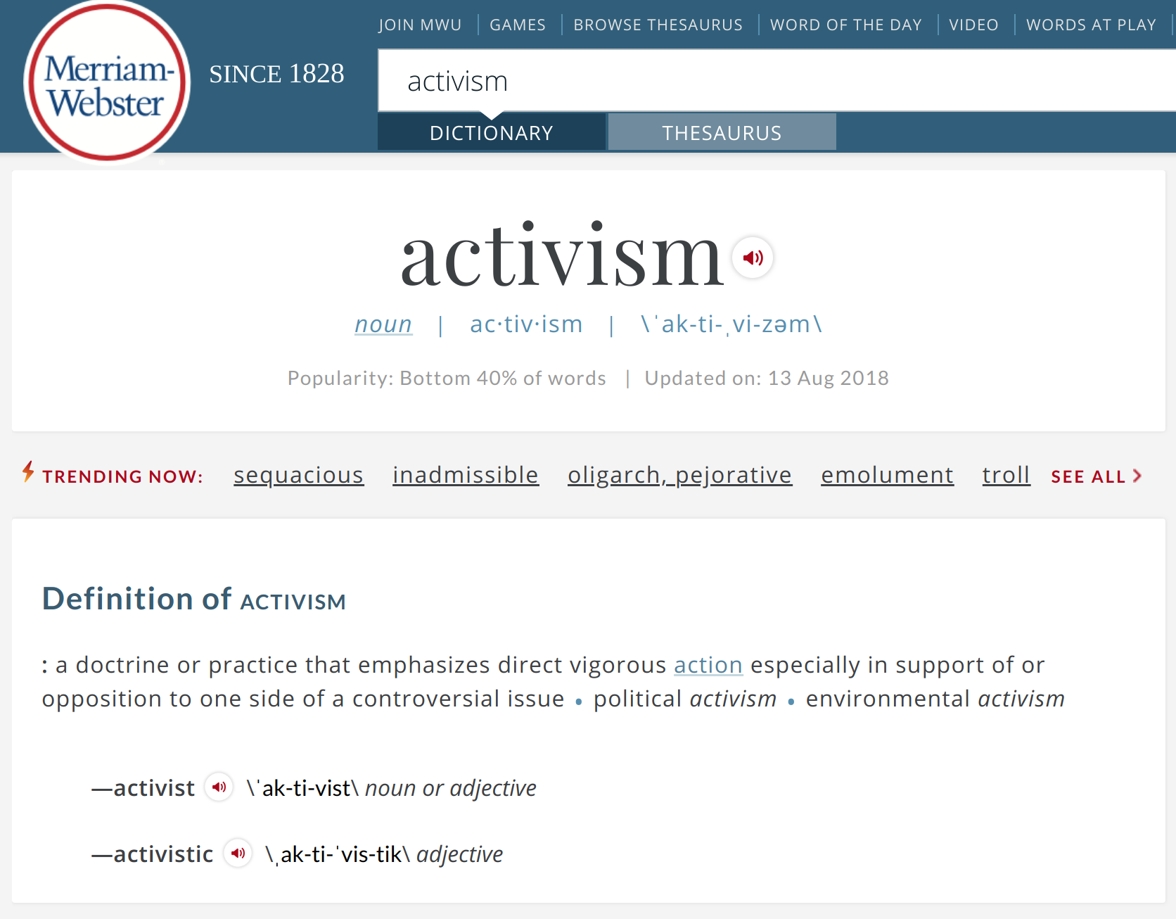 activism