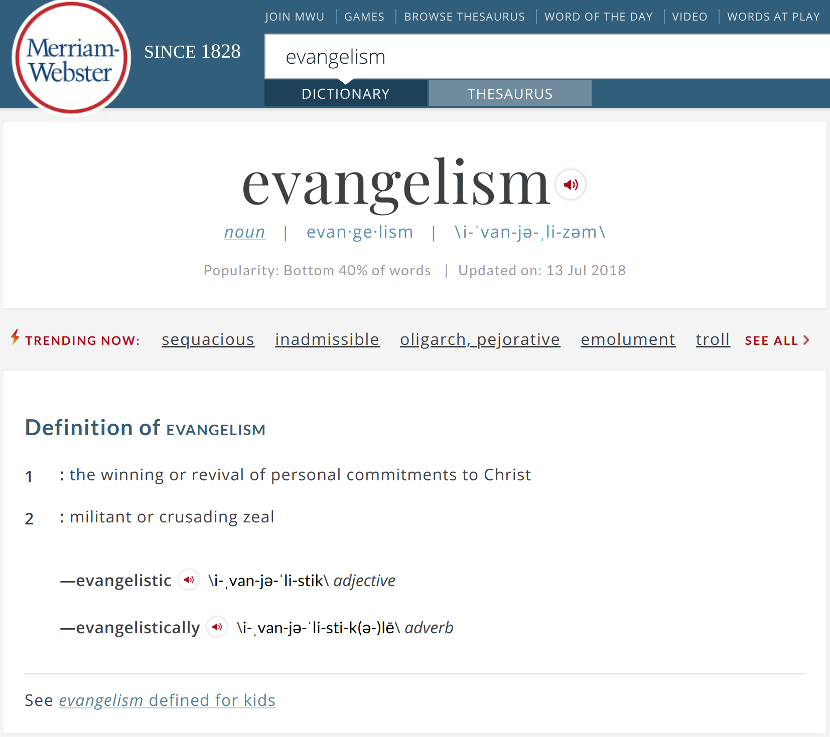 evangelism