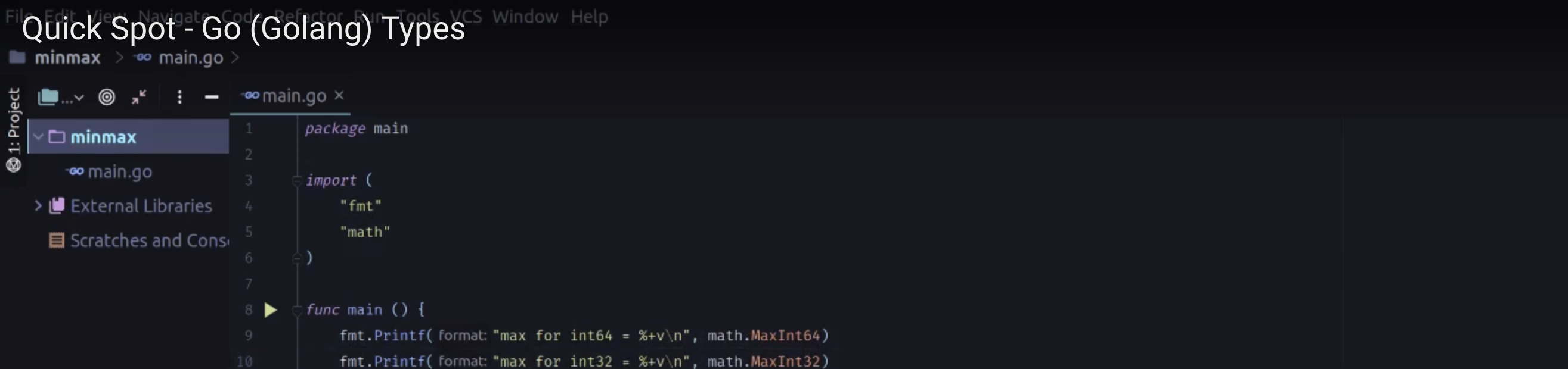 A Short Spot on Coding up Go Types Sizing Limits