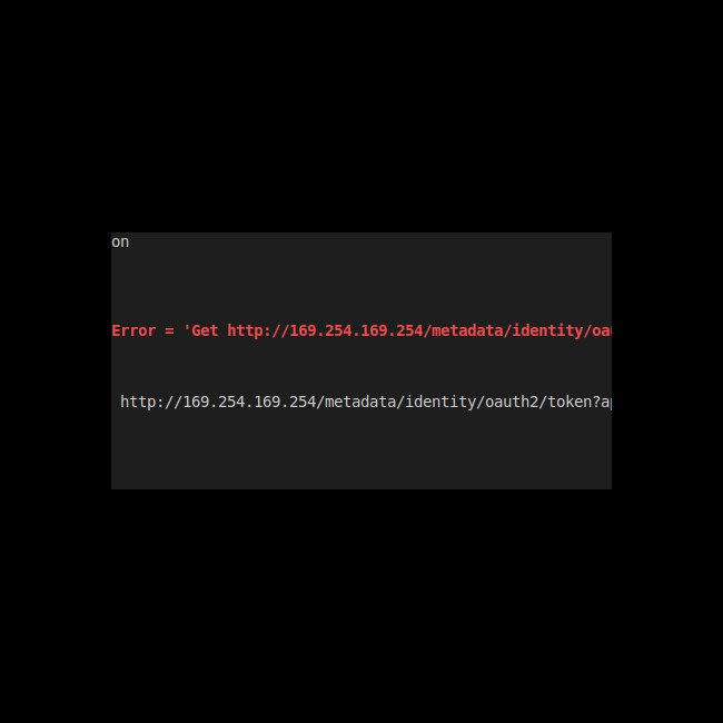Error “Build ‘azure-arm’ errored: adal: Failed to execute the refresh request. Error =…”