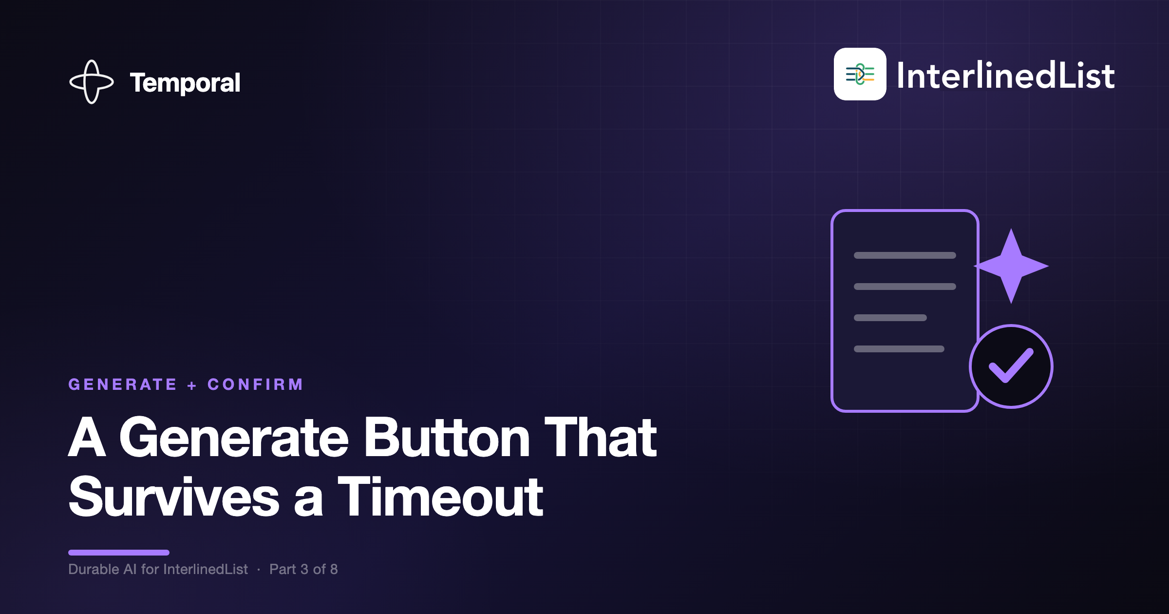 A Generate Button That Survives a Timeout and Asks Before It Writes